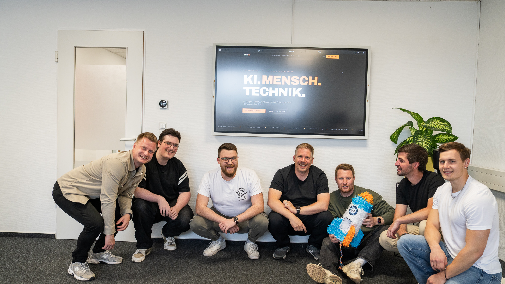Team-Launch OMG KI. — drei Anläufe in einer Session.